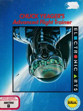 Chuck Yeager's Advanced Flight Trainer (UK) (64K) (1988) box cover front